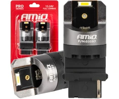 LED lemputės, pilnos „Canbus Pro“ serijos, P27W T25, 2x1860SMD, baltos, 12V, 24V, amio-03597