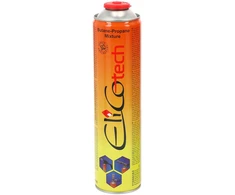 Zas. „Elicotech“ universalus dujų tiekimo įrenginys, propanas/butanas, 336 g, 600 ml, 60600