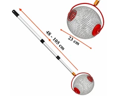 Zbieracz Teleskopinis riešutų, kamuoliukų, obuolių, vaisių rinktuvas, kotas 48–105 cm