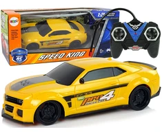 Lean Toys Nuotoliniu būdu valdomas sportinis automobilis 1:24 geltonas