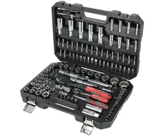Zestaw Rinkinys 113 galvučių rinkinys, dviejose šešiakampėse, CRV, S2, 1/2", 1/4", BMC, Proline