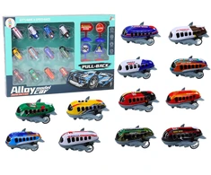 Lean Toys 12 Žaislinių Automobilių ir Lėktuvų Rinkinys su Kelio Ženklais