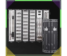 Zestaw 128 viename magnetinių atsuktuvų raktų rinkinys