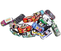 Lean Toys 25 dalių automobilių ir kelio ženklų rinkinys lagamine
