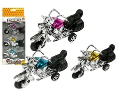 Lean Toys Trijų žaislinių motociklų rinkinys