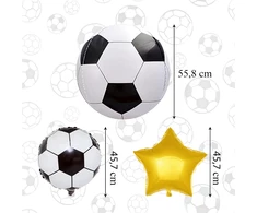 Zestaw Rinkinys 5 futbolo balionų rinkinys, gimtadienio kamuoliukai