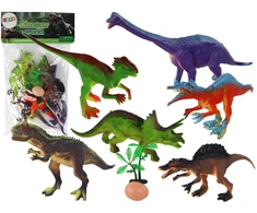 Zestaw Žaislinių dinozaurų rinkinys Lean Toys, 6 spalvos