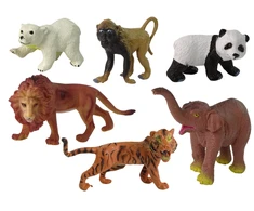 Figūrėlių rinkinys Safari gyvūnai Lean Toys, 6 vnt.