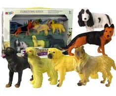 Šunų figūrėlių rinkinys Lean Toys, 6vnt