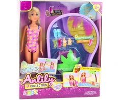 Lean Toys Lėlė Anlily su baseinu ir aksesuarais