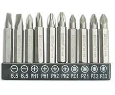 Dedra Atsuktuvo antgaliu komplektas 10 vnt 50mm SL5565 PH12x2PZ12x2