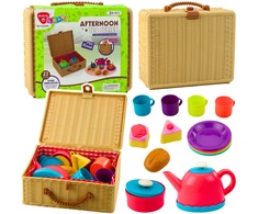 Lean Toys Vaikiškas arbatos servizas krepšyje 23 dalys.