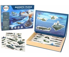 Magnetinė dėlionė su laivais Lean Toys