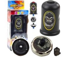 Lean Toys Gorilos motyvo juodos spalvos suktuko paleidimo rinkinys