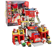Lean Toys Gaisrinė stotis vaikams raudona