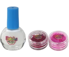 Lean Toys Nagų Dailės Rinkinys su Laku, Blizgučiais ir Šablonais
