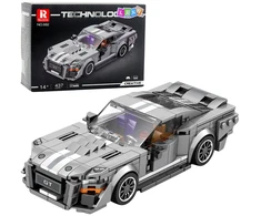 Lean Toys Konstruktorius GT500 automobilis 437 detalės pilkas