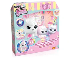 Zestaw Rinkinys Kawaii stiliaus vienaragių šeimos dekoracijų kūrybinis rinkinys