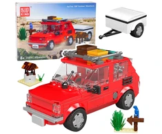Lean Toys Konstruktorius Mold King Fiat 126 su priekaba 1:24 393 det.