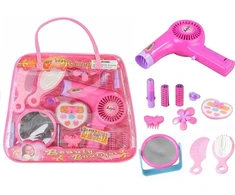 Mergaičių grožio rinkinys rankinėje Lean Toys, rožinis, 11d.