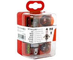 Lempučių ir saugiklių rinkinys, 8 vnt., h4, amio-01496
