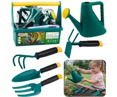 Lean Toys Sodo rinkinys (žalia, geltona) 6 vnt.