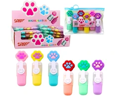 Lean Mini žymeklių rinkinys su letenėlės segtuku, 6 vnt, 8 cm