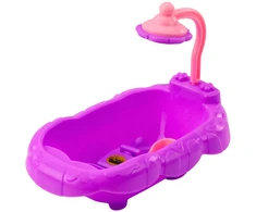 Lean Toys Šunų priežiūros rinkinys su vonia ir nameliu, 4 vnt.