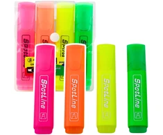 Lean Žymekliai SuperLiner neoniniai, 4 vnt.