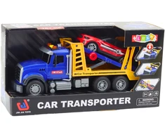 Lean Toys Didelis transporterio vilkikas su priekaba, šviesomis ir garsais