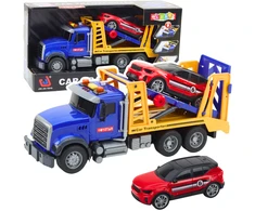 Lean Toys Didelis transporterio vilkikas su priekaba, šviesomis ir garsais
