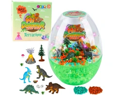 Lean Toys Vaikiška Dinozaurų Terariumo Naktinė Lempa su Balso Kontrole