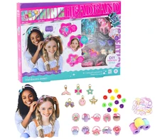 Lean Toys Kūrybinis rinkinys plaukų lankeliams su vienaragių dekoracijomis
