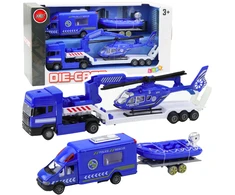Lean Toys Policijos gelbėjimo transporto priemonių rinkinys