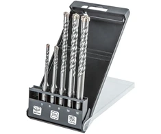 Zestaw Rinkinys SDS Plus betono grąžtų rinkinys, quatro, 5 vnt. rinkinys - 5, 6 x 110 mm + 8, 10, 12 x 160 mm