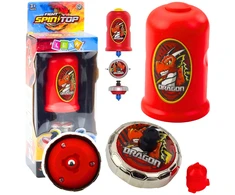 Lean Toys Raudonas drakono rinkinys su paleidėju