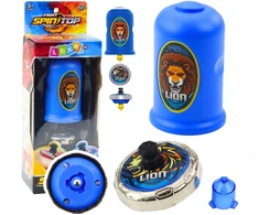 Lean Toys Mėlynas Liūto Tematikos Suktuko Rinkinys su Paleidėju