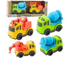 Lean Toys Statybinių mašinų rinkinys: betono maišyklė ir sunkvežimis