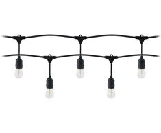 Pakabinamas šviestuvas Orno Rinkinys Šviesų girliandų rinkinys - 1 girlianda 5 m (5 šviestuvai) + 5 LED lemputės 1 W E27, 3000 K - šilta + 1 lemputė nemokamai!