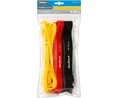 Rinkinys TPE mankštos juostų rinkinys - Power Band PT-S3, 4-32 kg, 3 TPE juostos, REBEL ACTIVE