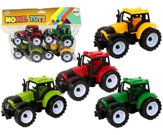 Žaislinių traktorių rinkinys Lean Toys, 4vnt.