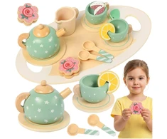 Children's tea set žalias Kruzzel 26393