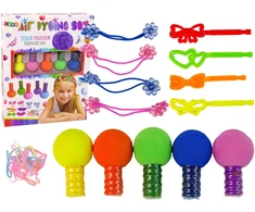 Lean Toys Vaikų plaukų dažymo rinkinys, 5 spalvų