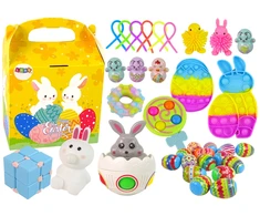 Zestaw Velykų sensorinių žaislų rinkinys vaikams Lean Toys
