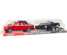Lean Toys Visureigių Rinkinys su Automobilių Priekaba ir Sportiniu Automobiliu 58,5 cm
