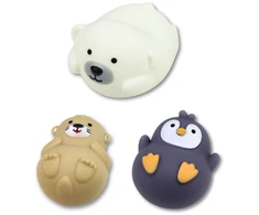Lean Toys Vonios žaislų rinkinys pastelinės spalvos