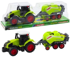 Lean Toys Traktorius su šieno presu