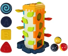 Lean Toys Edukacinis figūrėlių žaidimas 4 aukštų su melodijomis