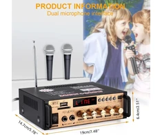2 kanalų stereo stiprintuvas