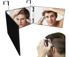 3-pusis veidrodis su LED šviesa